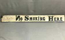 Vintage c.1970s Sign - NO SMOKING - Primitive Reclaimed Barnwood Antique picture
