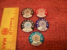 Lot of 5 Rubber Coal union workers Goodyear URCL&PW pin back 1