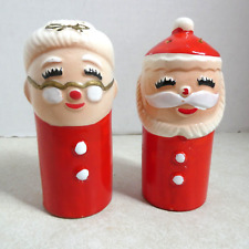 Vintage Inarco Mr. Mrs. Santa Claus Salt & Pepper Shakers Japan Xmas KITSCH 4