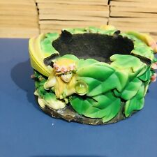 2003 Adams Apple Resin Ashtray 2 Woods Fairies W Crystal Ball Measures 5x5x2.5 picture