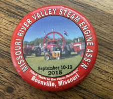 Missouri MO River Valley Steam Engine Association 2015 Pinback Button Boonville picture