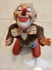 Vintage Salto Carl Wind Up Somersault Clown Collectible Toy picture