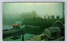 Cape Ann MA-Massachusetts, Fog Bound, Inner Harbor, Antique, Vintage Postcard picture