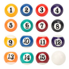 Billiard Balls Set 16PCS 25mm Resin Balls Children Pool Table Balls Replacement picture