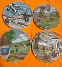 The Four Seasons Byron Mold Ceramic Pottery Decorative Plates - Set of 4 (1980) picture