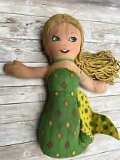 Vtg Mattel Chicken of the Sea Mermaid Advertising Stuffed Plush Pillow Doll 1974 picture