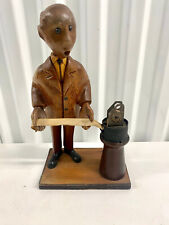 Vintage Wood Stockbroker Figurine by Romer of Italy Tickertape picture