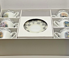 Thomas Kinkade's Winter Wonderland Demitasse Teacup And Saucer Set picture