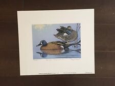 Maryland Migratory Fowl Color Print -Signed by Roger Lent -1989 picture