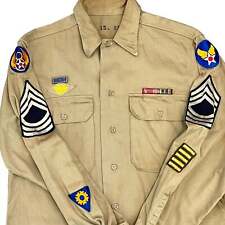 WW2 US USAAF Air Force Sergeant Khaki Shirt and Pants Uniform Chest 40