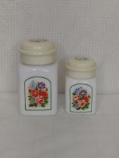 Vintage Avon Country Garden Milk Glass Bottles Bird Of Paradise With Lid picture