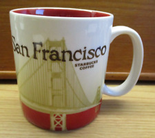Starbucks Coffee Mug San Francisco 2010 Cup Collector Series Red Golden Gate picture