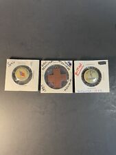 Lot Of 3 Antique 1800’s Pinback, Button  And Charm picture