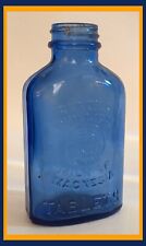 Vintage Blue Genuine Philips Milk of Magnesia 5’’ Bottle-Marked M-5 Made In USA picture