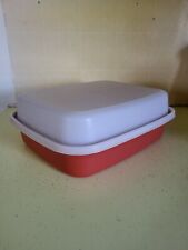 Vintage Tupperware Large Red Season Serve Marinade Container 1294-8 picture