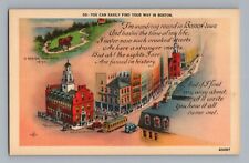 Boston Massachusetts Vintage Postcard picture
