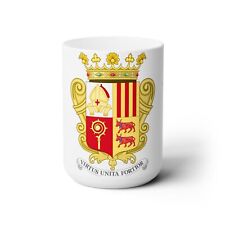 Historical Coat of Arms of French Prince of Andorra - White Coffee Cup 15oz picture