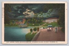 Postcard Richmond College By Night Richmond Virginia 1925 picture