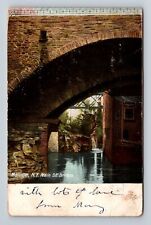 Malone NY-New York, Main Street Bridge, Antique Vintage c1905 Souvenir Postcard picture