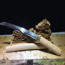 Japanese Short Sword Wakizashi Katana Steel Blade w Clay Tempered Sharp #0996 picture