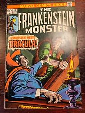 The FRANKENSTEIN Monster #8 vintage Marvel comic book 1974 FINE Dracula picture