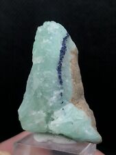 Beautiful Smithsonite Aragonite With Blue Azurite Crystals Specimen picture