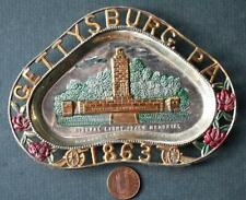 1960s Japan Import Gettysburg Pennsylvania Eternal Peace Light metal ashtray---- picture
