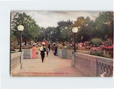 Postcard A Favorite Promenade Lake Park Milwaukee Wisconsin USA picture