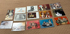 ANTIQUE & VINTAGE CUTE CATS & DOGS  MIXED POSTED & UNPOSTED picture