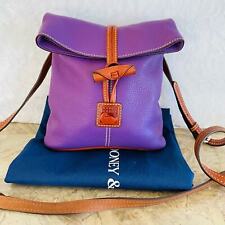 DOONEY AND BOURKE small purple pebble leather shoulder bag picture