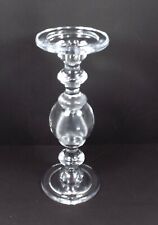Vintage Unusual Ornate Glass Candle Holder – Weighs 3 lbs – 12” Tall – Beautiful picture