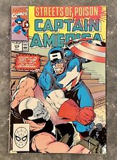 Captain America 378 Streets Of Poison 1990 Marvel Comic VF+ to NRMT Crossbones picture