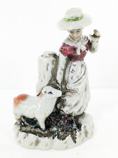 VINTAGE FIGURINE SHEPHERDESS  WITH A LAMB picture