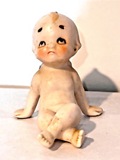 MCM Vintage KEWPIE DOLL Figurine PORCELAIN BISQUE Lefton? Brinns? CUPID Cherub picture