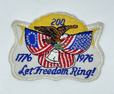 Vintage 1976 U.S. Bicentennial Let Freedom Ring Liberty Bell Eagle Patch picture