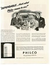 1945 Philco Refrigerator Freezer art Vintage Print Ad picture