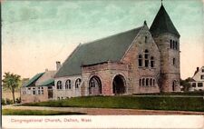 Vintage Postcard Congregational Church Dalton MA Massachusetts 1908        G-246 picture