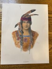 Schlesinger Brothers Original Antique 1911 Native American Tinted picture
