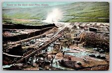 Anvil Gold Mine Alaska~Workers in Mine~Horse & Wagon~c1910 Postcard picture