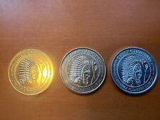 VINTAGE SET 1968,1970,1975 CHOCTAW NEW ORLEANS MARDI GRAS PARADE DOUBLOONS picture