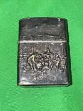 Vintage Double Sided Dutch Silver Zippo Lighter picture
