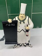 Fat Chef Statue w/ Menu By Jennifer Garant Kitchen Decorating picture