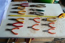 Vintage Lot of 14 Various type Pliers Lot 24-17 picture