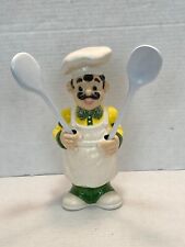 Vintage Jolly Italian Chef Ceramic Utensil Holder 11