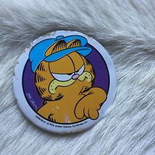 GARFIELD Badge Vintage 70s Garfield Pin Badge Vtg Garfield Button 1978 Jim Davis picture