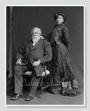 Elderly Black Reverend & Young Wife c1903, Victorian Era, Vintage Photo Reprint picture