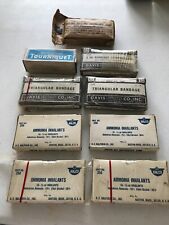 Lot of 1960's Emergency First Aid Kit Items picture