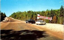 The Mystery Spot Sign, ST. IGNACE, Michigan Chrome Postcard picture