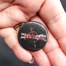 Vintage Megadeath Rock Heavy Metal pin 80's pin band concert pinback picture