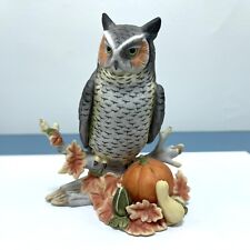 Lenox Garden Birds Collection Midnight Visitor Great Horned Owl Figurine 2005 picture